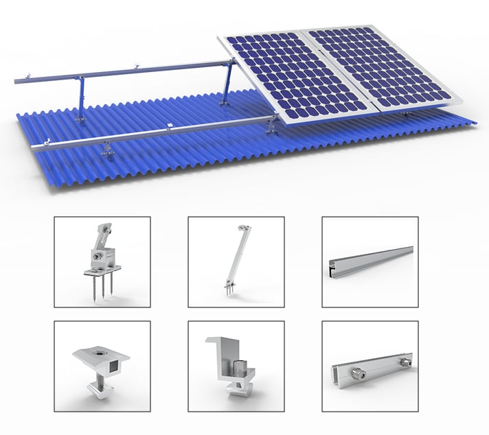 AS Solar Adjustable Standing Seam Roof PV Racking